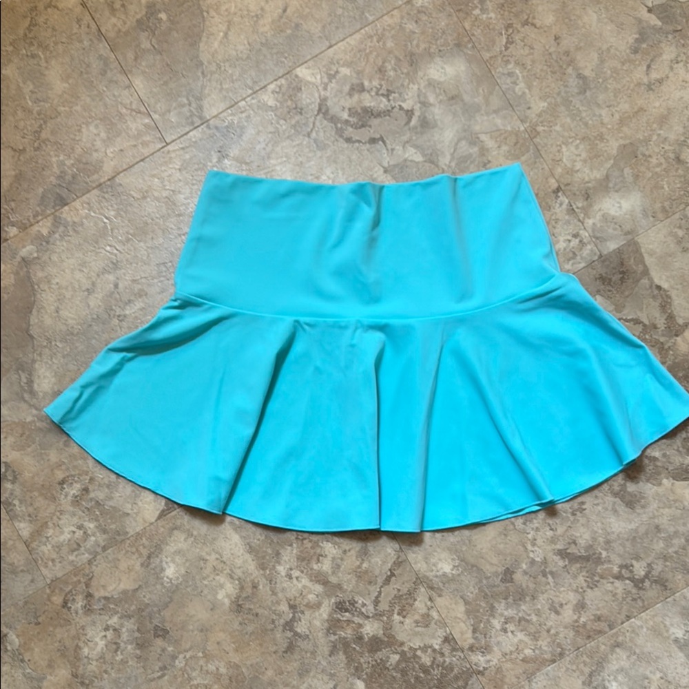 Victoria's Secret Blue Pleated Skater Swim Coverup Vintage